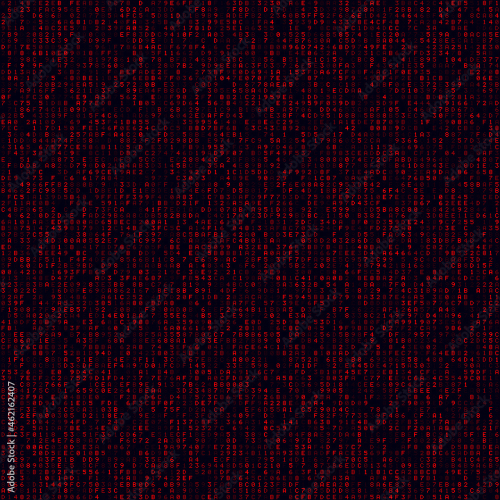 Poster abstract digital background with a red hexagonal pattern. seamless design suitable for various appli