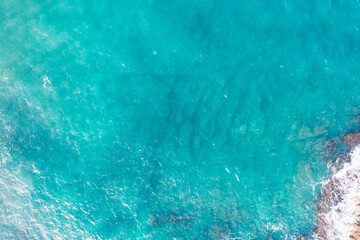 Aerial view of the ocean surface
