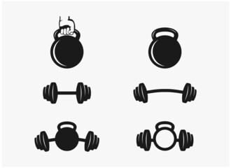 set bundle fitness gym premium vector