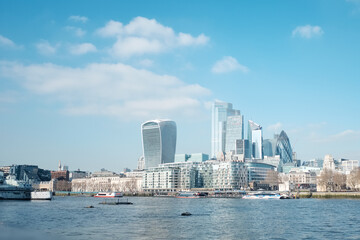 Fototapeta premium Londra - Quartiere finaziario veduta