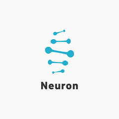 Neuron nerve cell logo design