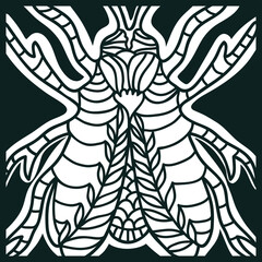 SVG Butterfly moth greeting Card 