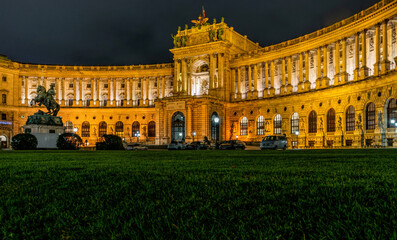 Hofburg, Hapsburg royal palace in Vienna, Austria
