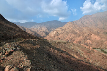 Nature of Hejaz Mountains close Taif city in Makkah Province, Saudi Arabia