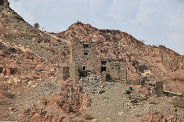 The old fort in Hejaz Mountains, Makkah Province, Saudi Arabia