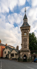 Fototapeta na wymiar Hay-on-Wye Clock Tower