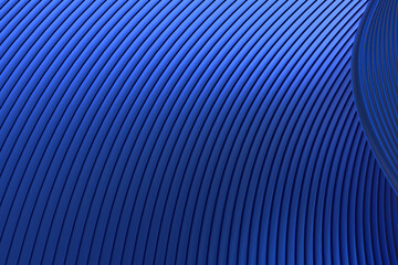 blue Abstract wall wave architecture abstract background 3d rendering ,blue background for presentation
