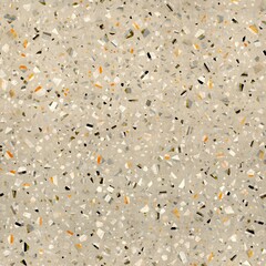 Seamless modern abstract terrazzo pattern swatch. High quality illustration. Random trendy confetti design for textile print or interior design or floor. Colorful micro speckle tile mosaic material.