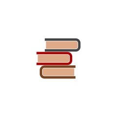 Fototapeta premium Books icon isolated on white background