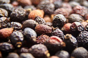 Dried rose hips herbal tea