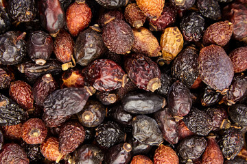Dried rose hips herbal tea