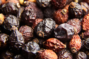 Dried rose hips herbal tea