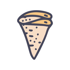 pancakes color vector doodle simple icon design