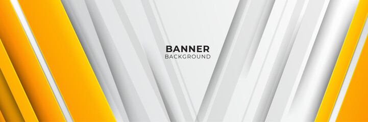 Modern gradient orange and yellow abstract banner background design template