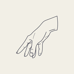 Alchemy esoteric mystical magic celestial talisman line icon. Spiritual occultism object. Liine geometric badge.