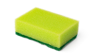 Sponge for dish cleaning isolated on white background