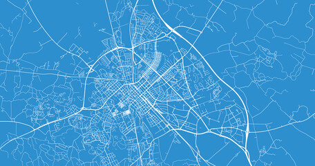 Urban vector city map of Uppsala, Sweden, Europe