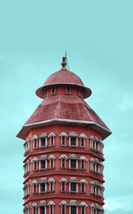 red brick tower