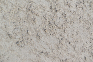 Deserted surface with dust and stones. Grey colour. Textured backdrop concept.