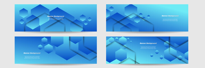 Fototapeta premium Conference vector template. Abstract dotted blue background for IT conference invitation, business meeting. Banner for social media announcement