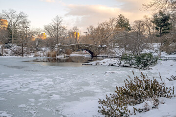 Bow bridgeafter snow storm