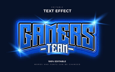 Esports gamers logo editable text effects