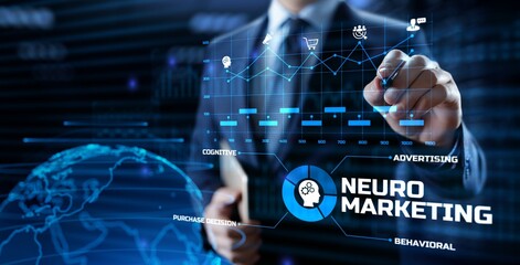 Neuromarketing. Sales and advertising marketing strategy concept.