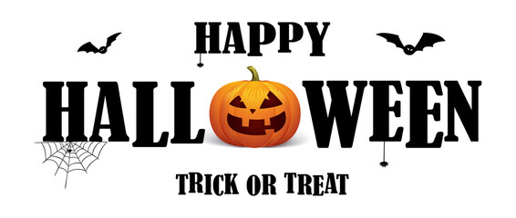 Happy Halloween Background Text