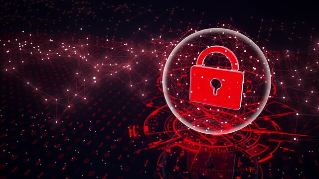 4k Video Cyber Security Concept. Prores 4444