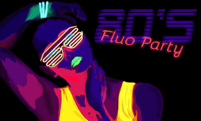 80's fluo party