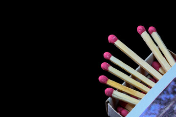 Conceptual photography phosphoric matches
