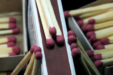 Conceptual photography phosphoric matches