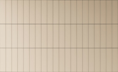 Background of beige long tiles with vertical lines