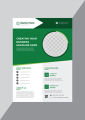 Promotional classical business flyer design template