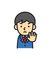 働く人　男性　サラリーマン　スーツ