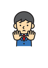 働く人　男性　サラリーマン　スーツ