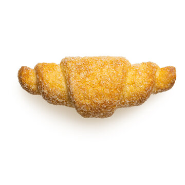Isolated croissant on white background