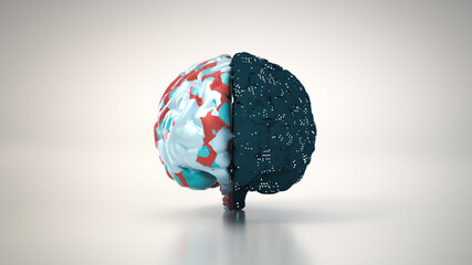 Brain hemisphere concept