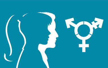 Gender Symbol for woman, man, divers