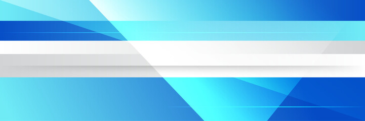 Blue tech futuristic tech web abstract technology banner background with blue white stripes