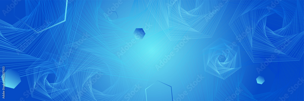 Poster blue tech futuristic tech web abstract technology banner background with blue white stripes