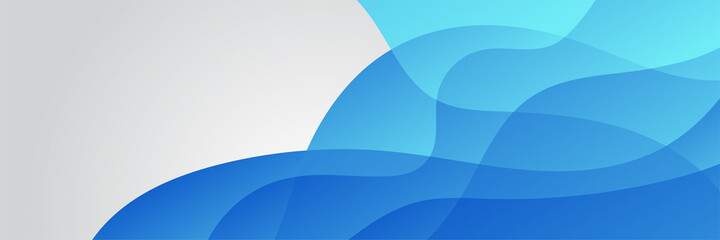 Modern abstract gradient dark blue digital technology banner design background