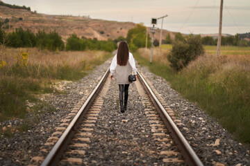 a young girl sets out on the road to her future