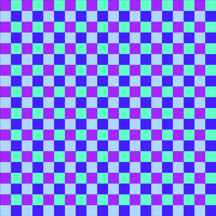 Purple and blue check texture background seamless pattern