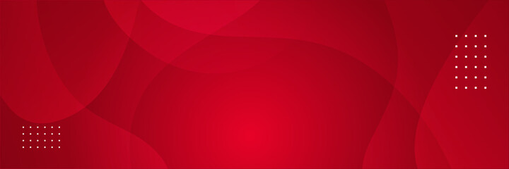 Abstract red banner background