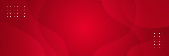Abstract red banner background