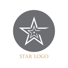 Star icon Template vector illustration design
