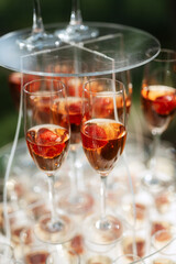 wedding glasses for wine and champagne