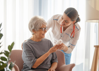 patient listening to a doctor