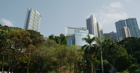Obraz premium Hong Kong business district